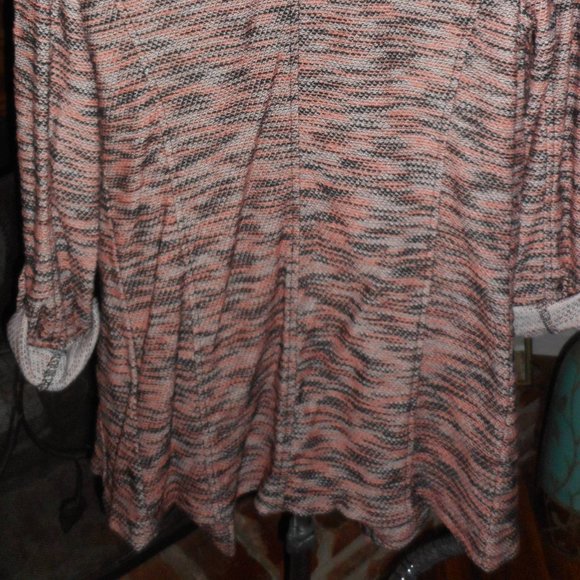 BOGO FREE, NWOT Bagatelle Knit pink & black slub blazer, size Small - Picture 8 of 8